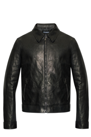 ジャケット・アウター F/W2015 Dolce & Gabbana Leather jacket 中古・古着通販】DOLCE & GABBANA (ドルチェ＆ガッバーナ) レザー